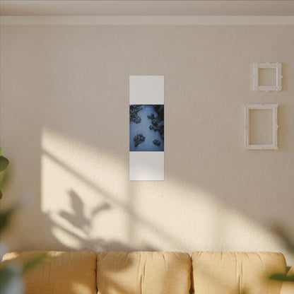 Earthy Silk Drape Canvas Art - Minimal Line Japandi