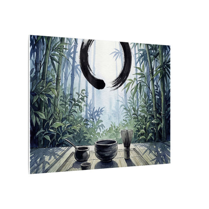 Seijaku Tea Ceremony Canvas Art - Zen Enso