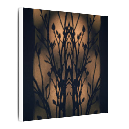 Dark Japandi Shadow Play in Golden Hour | Shadow Zen Canvas Art
