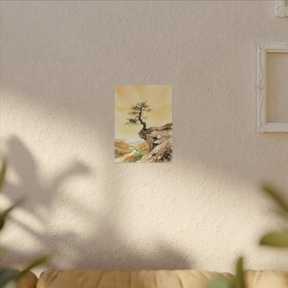 Golden Hour Pine Tree Canvas Art - Japandi Fukinsei