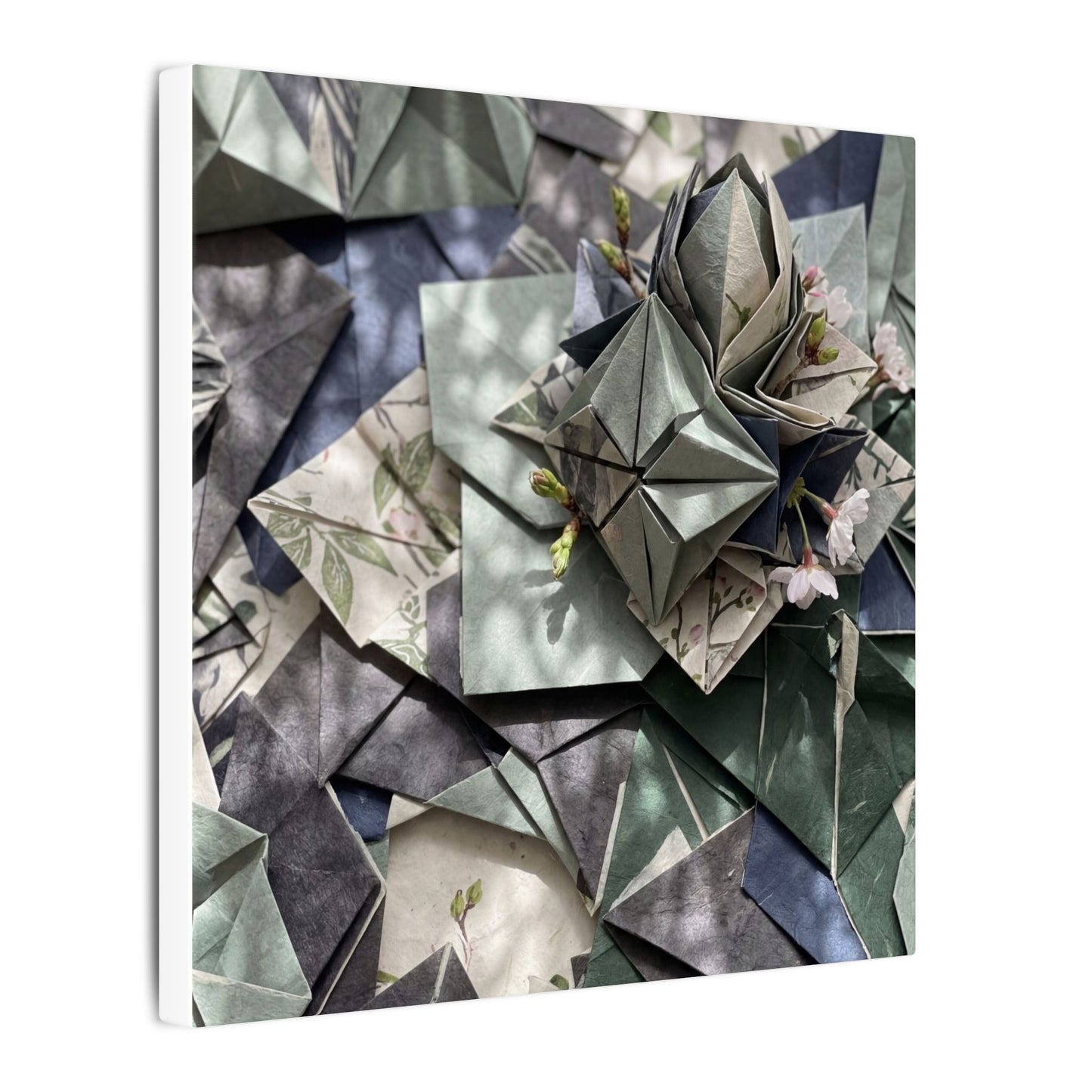 Shibui Paper Fold Canvas Art - Japandi Japanese Pattern