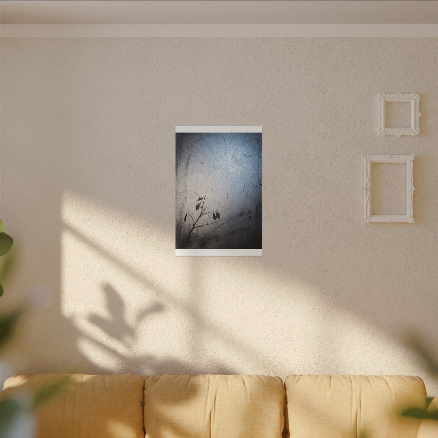 Moonlight Shoji Screen Canvas Art - Japandi Shibui