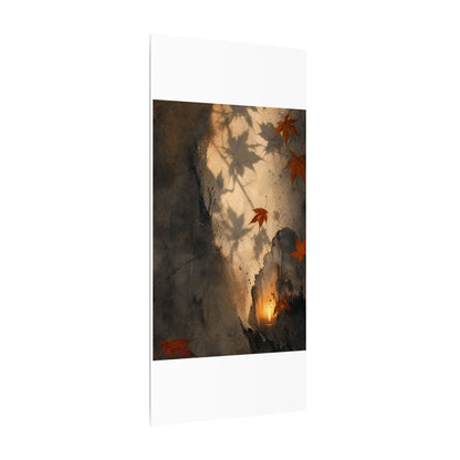 Shadow Play Texture Canvas Art | Neutral Japandi Art
