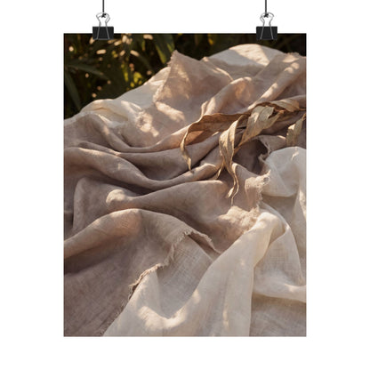 Silk Drape Wall Art Print | Summer Japandi Texture Art Art Print