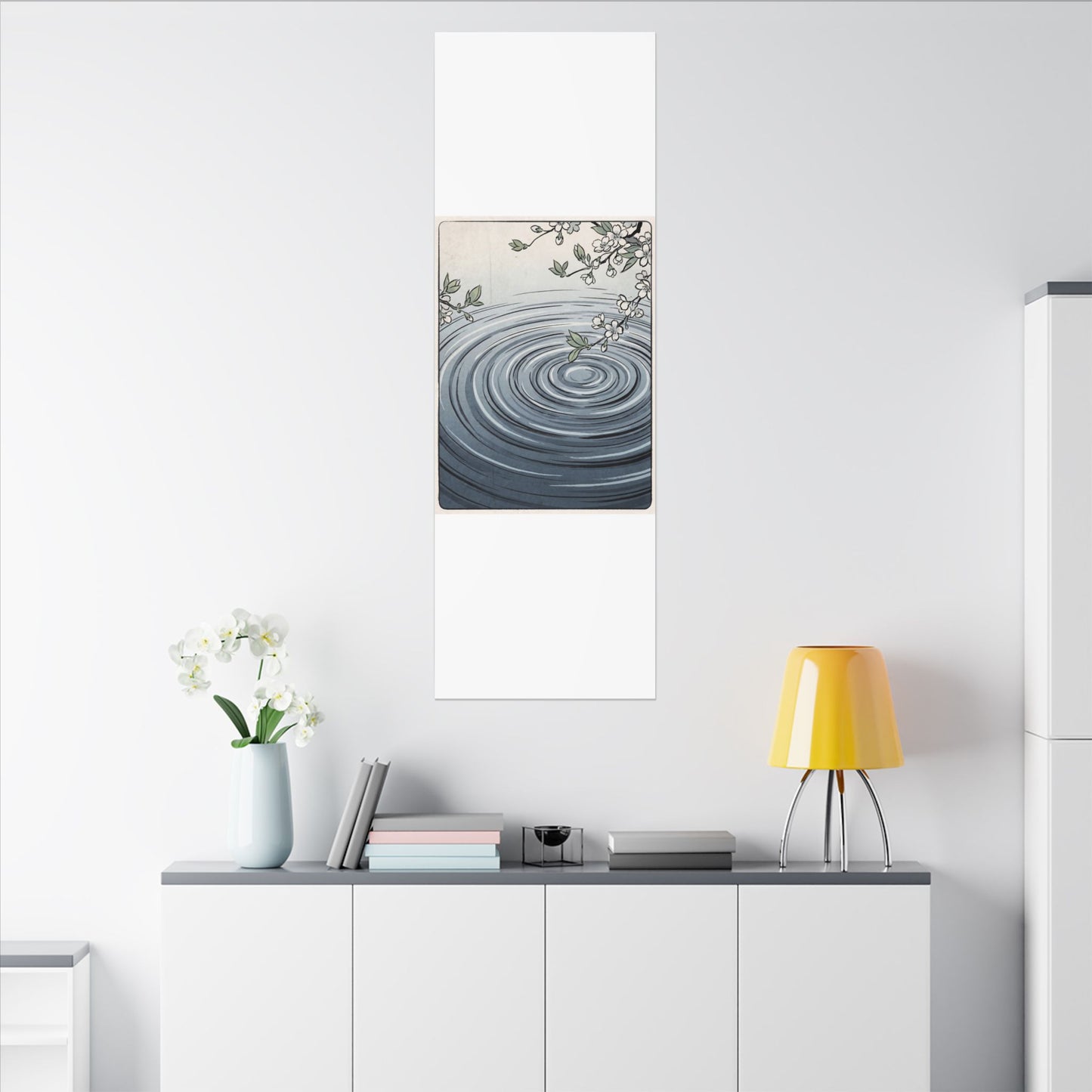 Calm Water Ripple Canvas Art - Ukiyo E Inspired Zen