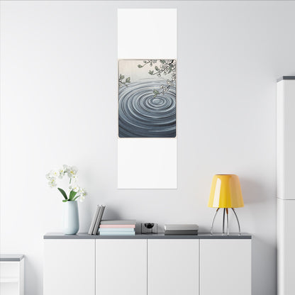 Calm Water Ripple Canvas Art - Ukiyo E Inspired Zen