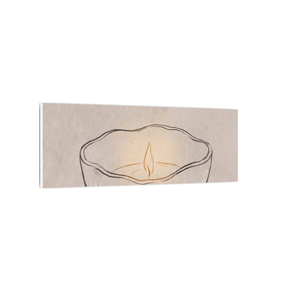 Ceramic Bowl Minimal Line Canvas Art | Neutral Japandi Art