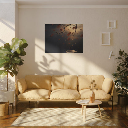 Moonlit Garden Gold Repair Canvas Art | Beautiful Kintsugi Art