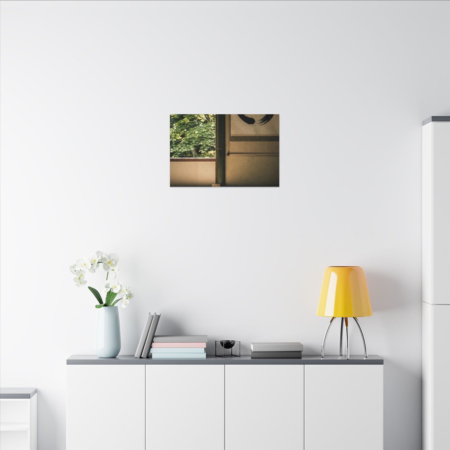 Tea Ceremony Enso Canvas Art | Serene Zen Art
