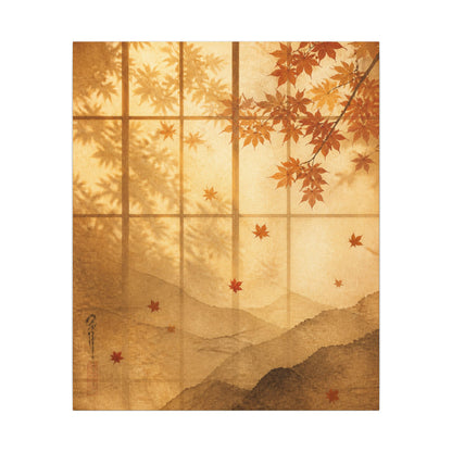 Shoji Screen Texture Canvas Art | Earthy Japandi Art
