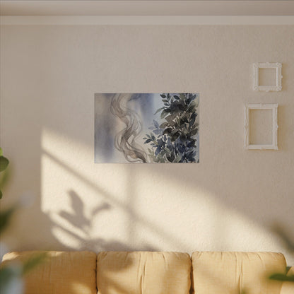 Incense Smoke Summer Canvas Art | Japandi Cozy Design