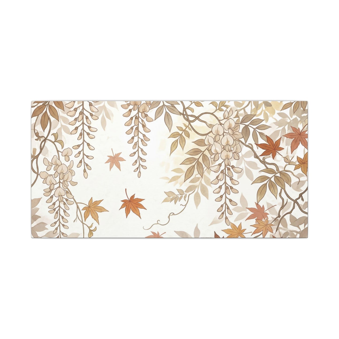 Shibui Wisteria Canvas Art - Japandi Japanese Pattern