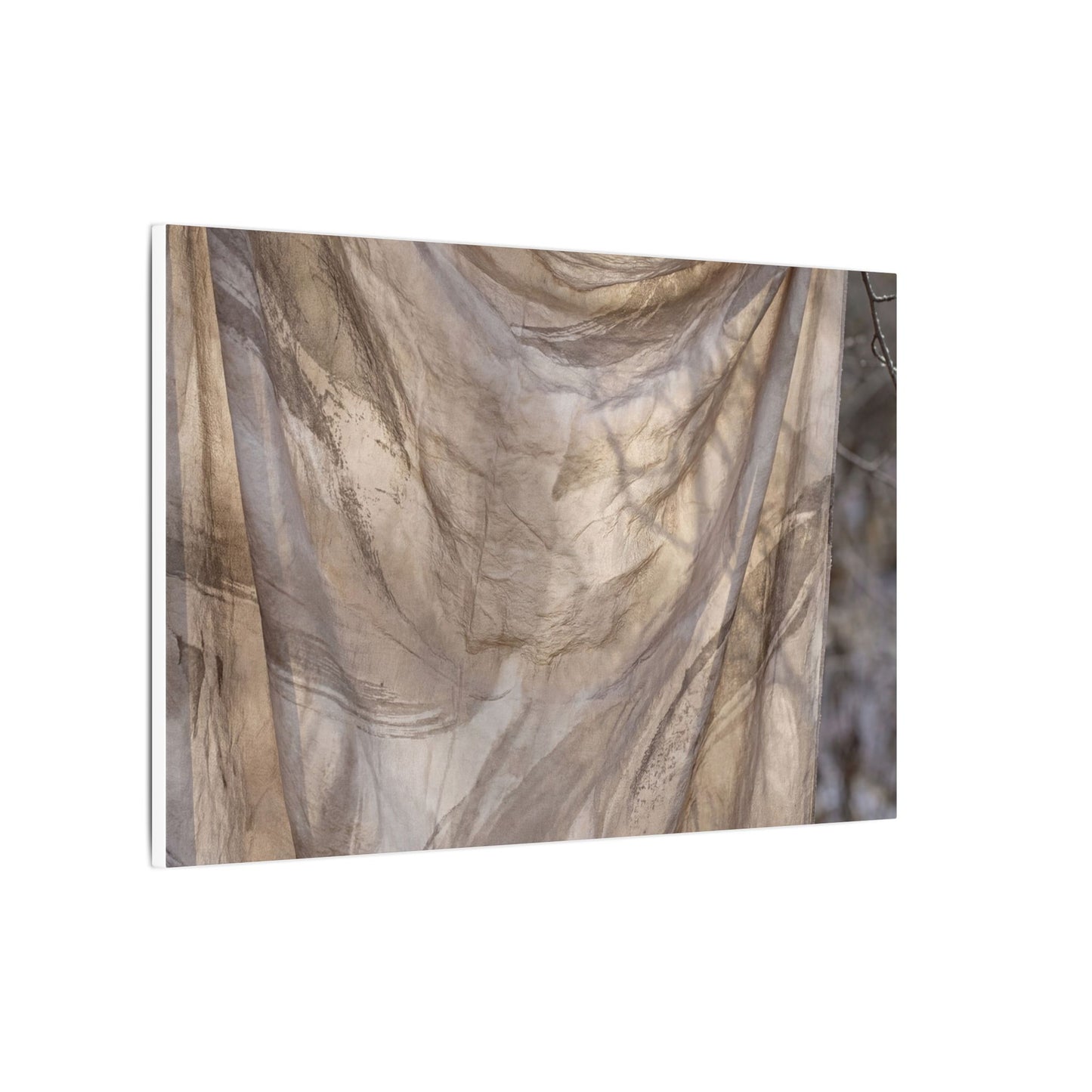 Ma Silk Drape Canvas Art - Japandi Japanese Pattern